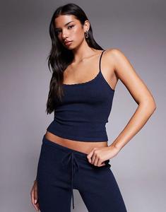 Вязаный топ-комбинезон Tiger Mist Leora темно-синего цвета