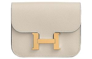 HERMES Кардхолдер Констанс Слим из телячьей кожи Эпсом