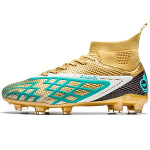 Футбольные бутсы для детей и подростков, износостойкие, дышащие, среднего размера Kung Fu partners, золотой