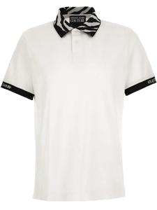 Versace Jeans Couture рубашка поло с принтом, белый