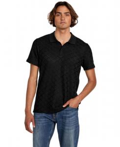 Мужская вязаная рубашка поло GUESS, Black