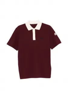 Поло с короткими рукавами Moncler, красный