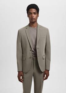 Пиджак стандартного кроя MANGO MAN Paris, Olive