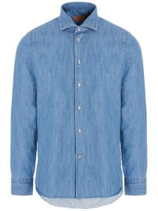 Рубашка джинсовая BORRIELLO NAPOLI, синий