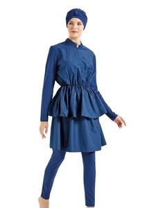 Платье-купальник C&City, темно-синий