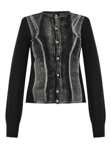 Кардиган из натуральной шерсти MM6 Maison Margiela, черный