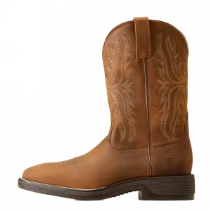 Мужские ковбойские сапоги-ботфорты с ребристым верхом, цвет «маслянистый состаренный коричневый» Ariat