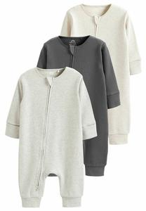 Пижамы FOOTLESS 2 WAY ZIP 3 PACK Next, цвет caramel brown