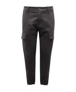 Черные брюки-карго Eleventy, черный