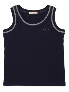 Топ с логотипом Marni Kids, синий