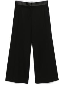 Victoria Beckham брюки с атласной отделкой, черный