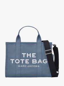 Средняя хлопковая сумка-шоппер из парусины Marc Jacobs, Blue Shadow