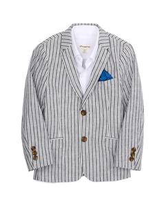 Детский спортивный пиджак Appaman, темно-синий в полоску, на двух пуговицах, классический, красный 169