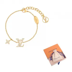 LOUIS VUITTON Эмаль, металлические браслеты, женские, gold