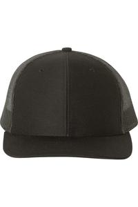 Регулируемая бейсболка дальнобойщика Richardson Snapback, черный