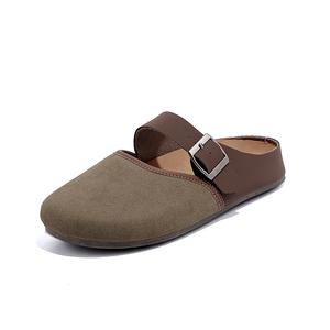 JOHLIN DREAM Женские противоскользящие тапочки с закрытым носком зелёные, цвет Green