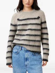 Джемпер Riga в полоску AllSaints, нейтральный