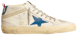 Кроссовки Golden Goose Mid Star 'White Ocean Blue', белый