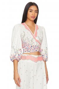 X revolve asia укороченная блузка Agua Bendita, цвет meadow