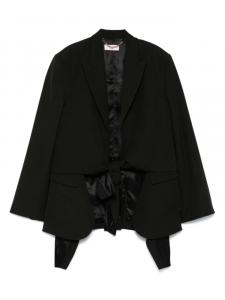 Martine Rose пиджак строгого кроя с узлом, черный