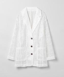 Вышитый прозрачный жакет Jeanasis, цвет White(05)