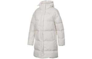 Пуховик женский Off White Puma, кремовый