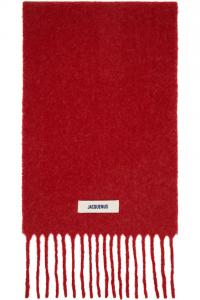 Jacquemus Красный шарф «карро»