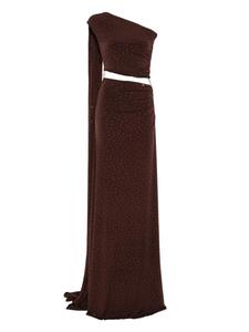 Платье, украшенное стразами NISSA, коричневый