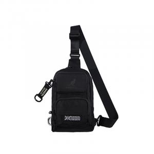 KANGOL Нейлоновая сумка через плечо Дорожная сумка Рюкзак Средняя поясная сумка унисекс черный/темно-синий