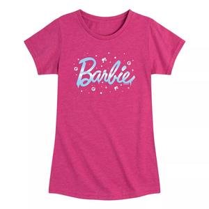 Зимняя футболка с логотипом Barbie для девочек 7–16 лет Licensed Character, розовый