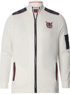 Jan Vanderstorm Толстовка с молнией 'Atli' в белом цвете