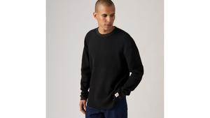 Свободная терморубашка с длинными рукавами Levi's, Mineral Black Garment Dye - Black