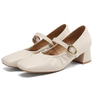 Туфли Мэри Джейн женские D FUSE SCANDINAVIA D:FUSE SCANDINAVIA, Ecru