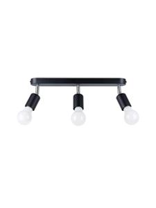 Nice Lamps Потолочный светильник BRANDO 3, черный, высота 13,5 см