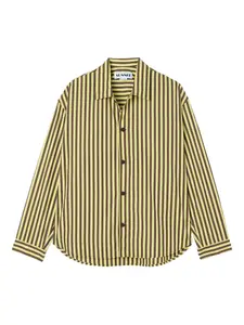 Полосатая хлопковая рубашка Sunnei, желтый