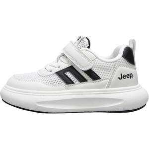 Дышащие кроссовки с низким верхом и амортизацией Rebound для детей Jeep, белый/черный