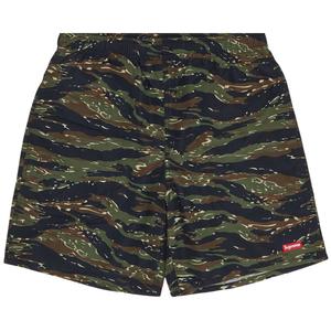 Нейлоновые шорты Supreme, камуфляж Tiger Camo