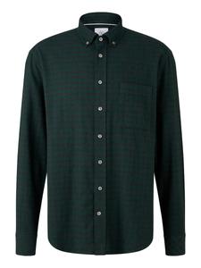 Рубашка на пуговицах классического кроя BOGNER Timt, темно-синий/темно-зеленый