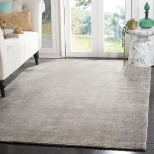 SAFAVIEH Mirage Collection ковер 305 x 427 см - Grey, ручной работы современный Wool & Viscose, идеален для помещений с высокой проходимостью в гостиной, спальне (MIR235C)