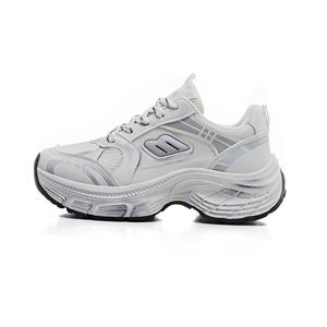 Кроссовки RENBEN Chunky Sneakers Women's Low-top, белый/серый