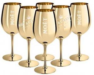6 бокалов для шампанского Ice Imperial Real Glass Gold - Шампанское Moët & Chandon Moet Бокал для шампанского Imperial Moet & Chandon