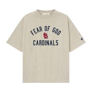 Футболка Fear of God Essentials Cardinals 90s Tee, Heather Stone