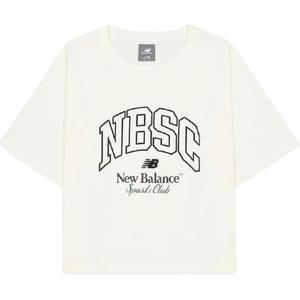 Футболка NBSC SS25 женская New Balance, слоновая кость