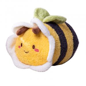 Плюшевая игрушка милый цветочный пчела плюшевая кукла высота 30см длина 30см Fox fairy, желтый