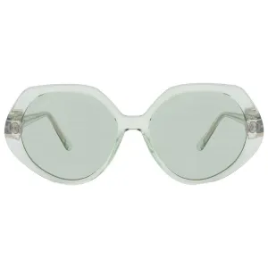 Женские солнцезащитные очки Ferragamo зеленого цвета с геометрическим узором SF1084S 341 58 Salvatore Ferragamo