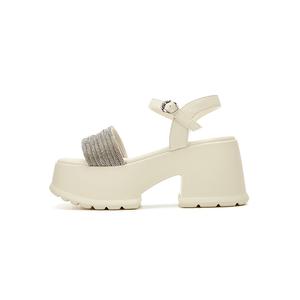 DAPHNE Женские сандалии на одной застежке бежевые, цвет Beige