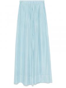 Шелковые брюки палаццо Forte Forte, синий