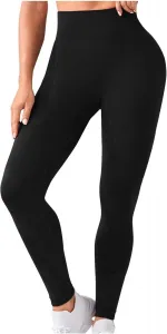 Женские высокие леггинсы для йоги с эффектом контроля живота