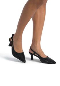 Туфли KITTEN CON PEDRERÍA Alma en Pena, черный