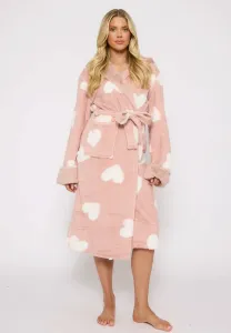 Халат с капюшоном в форме сердца Loungeable, Pink